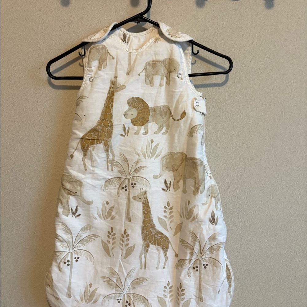 Crane Baby Neutral Animal Print Sleeper